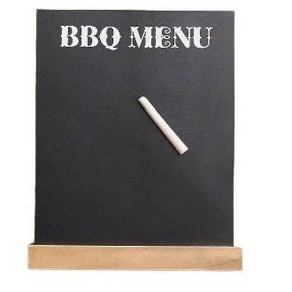 BBQ Menu Chalkboard with Chalk Table Decor - Picture 2 of 9